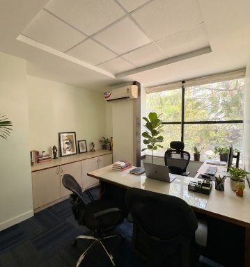 Modern Private Office Cabin Setup